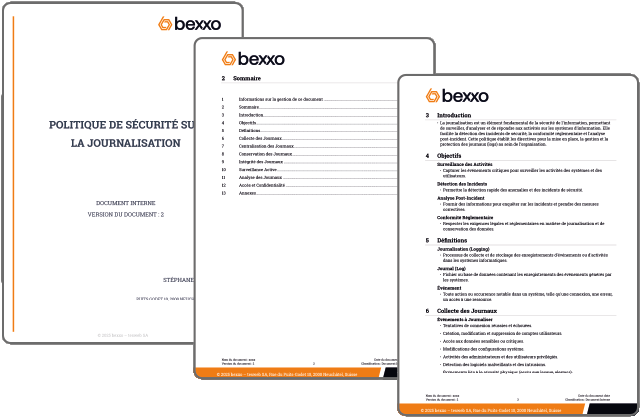Plan de sécurité : journalisations