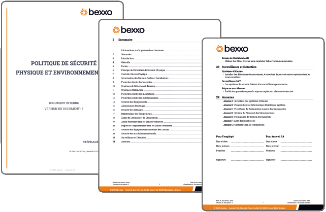 Plan de sécurité : sécurité physique