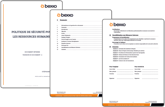 Plan de sécurité : pour les ressources humaines